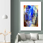 Abstract 3395 by Rafael Salazar on GIANT ART - blue digital painting