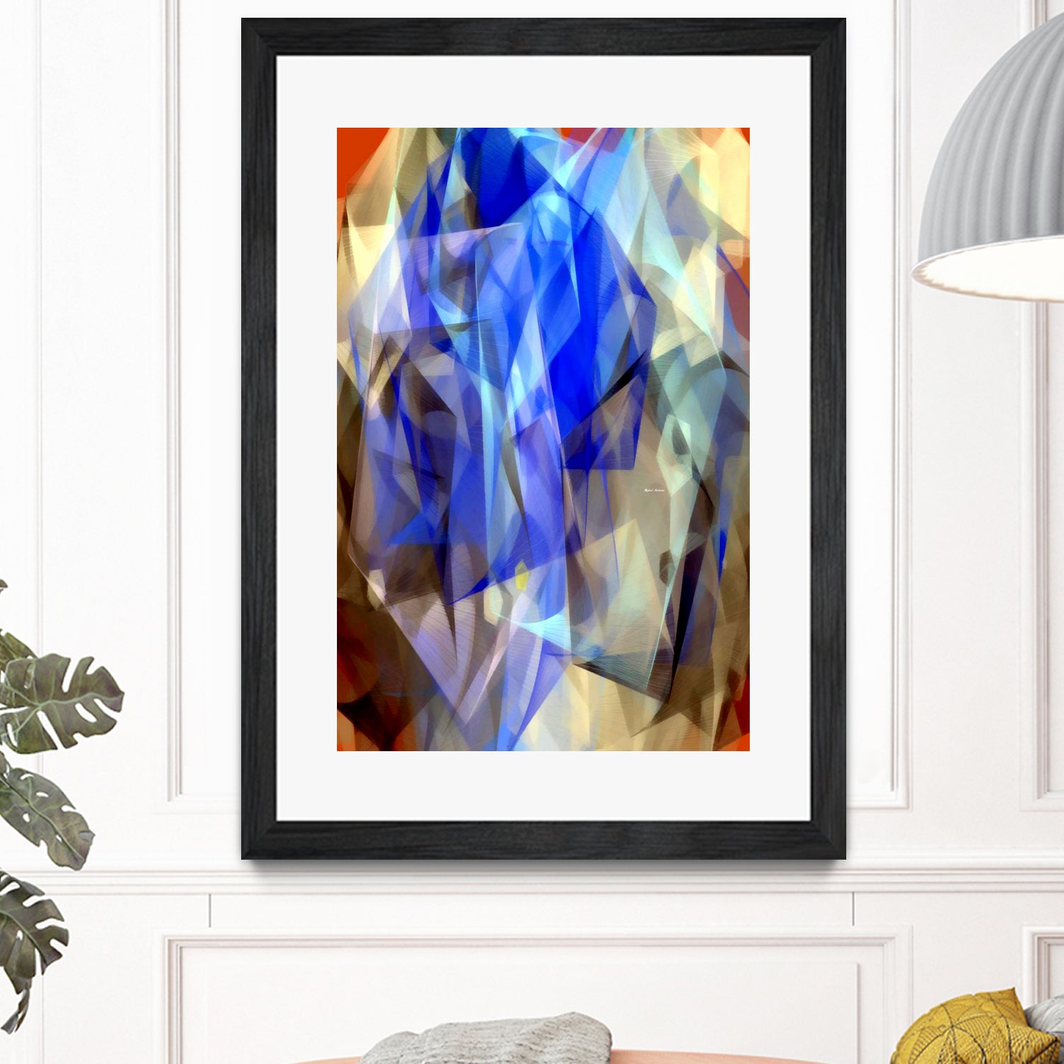 Abstract 3395 by Rafael Salazar on GIANT ART - blue digital painting