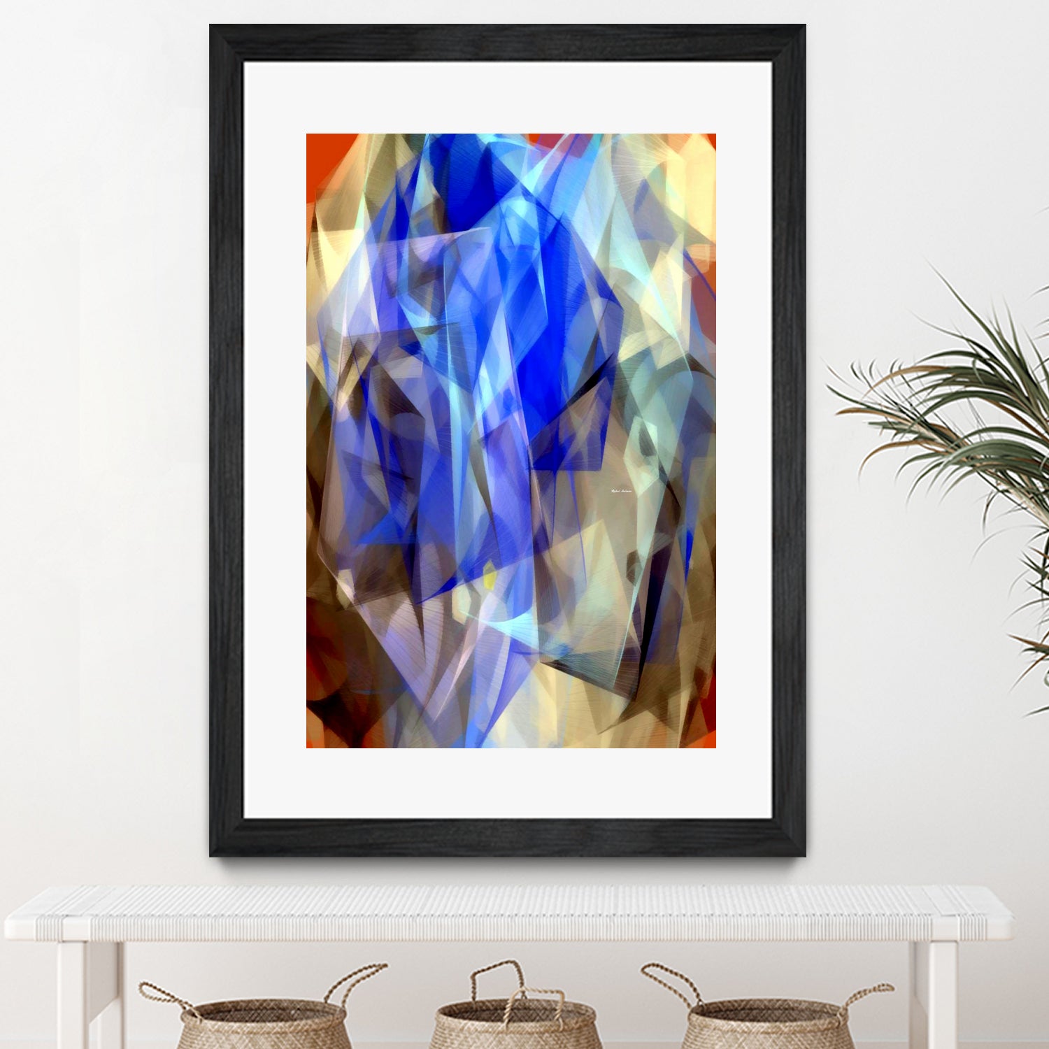 Abstract 3395 by Rafael Salazar on GIANT ART - blue digital painting