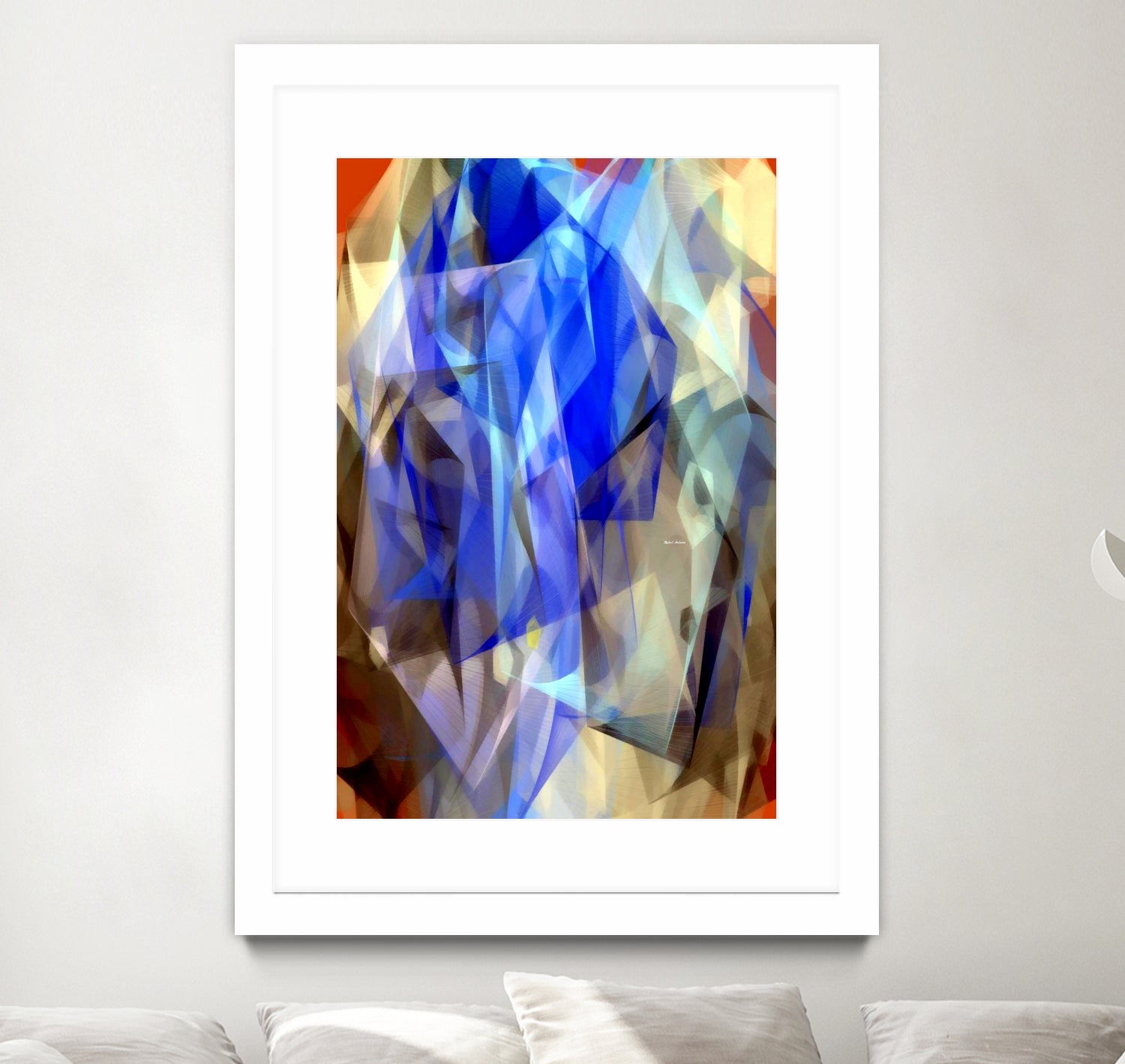 Abstract 3395 by Rafael Salazar on GIANT ART - blue digital painting