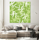 Original Green Bamboo Pattern by Brigitte Carre on GIANT ART - green digital painting