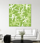 Original Green Bamboo Pattern by Brigitte Carre on GIANT ART - green digital painting