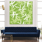 Original Green Bamboo Pattern by Brigitte Carre on GIANT ART - green digital painting