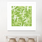 Original Green Bamboo Pattern by Brigitte Carre on GIANT ART - green digital painting