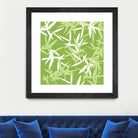 Original Green Bamboo Pattern by Brigitte Carre on GIANT ART - green digital painting