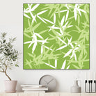 Original Green Bamboo Pattern by Brigitte Carre on GIANT ART - green digital painting