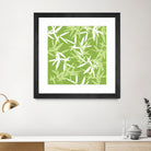 Original Green Bamboo Pattern by Brigitte Carre on GIANT ART - green digital painting