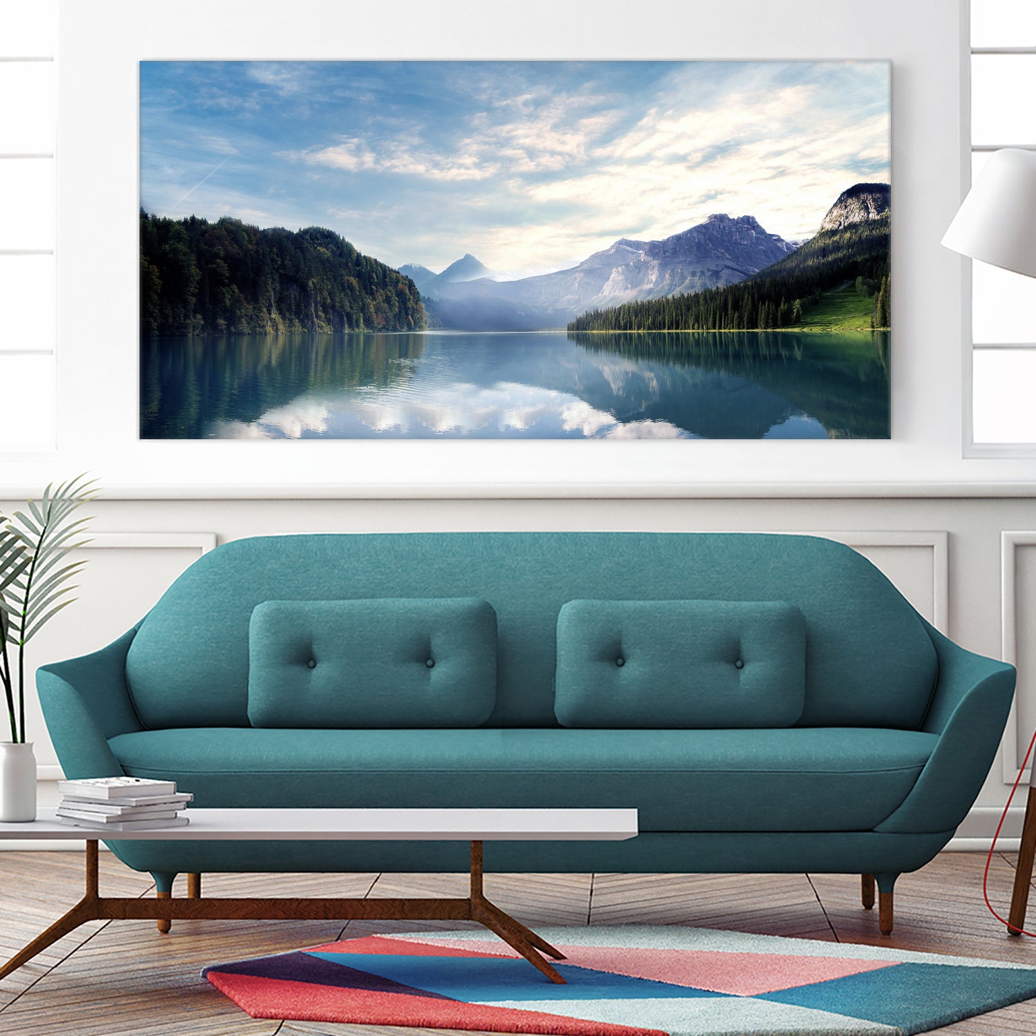 Wanderlust - Austrian Alps - Mountains, Lake by Petra Lang on GIANT ART - blue photo illustration