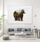 Wild I Shall Stay | Bear by Soaring Anchor on GIANT ART - brown photo manipulation