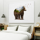 Wild I Shall Stay | Bear by Soaring Anchor on GIANT ART - brown photo manipulation