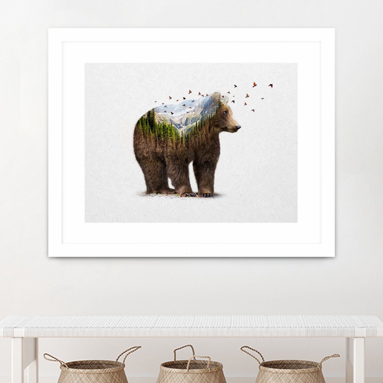 Wild I Shall Stay | Bear by Soaring Anchor on GIANT ART - brown photo manipulation