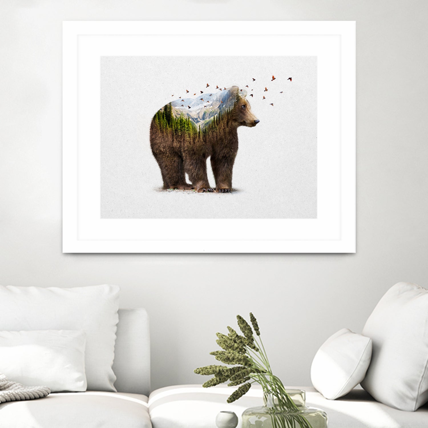 Wild I Shall Stay | Bear by Soaring Anchor on GIANT ART - brown photo manipulation