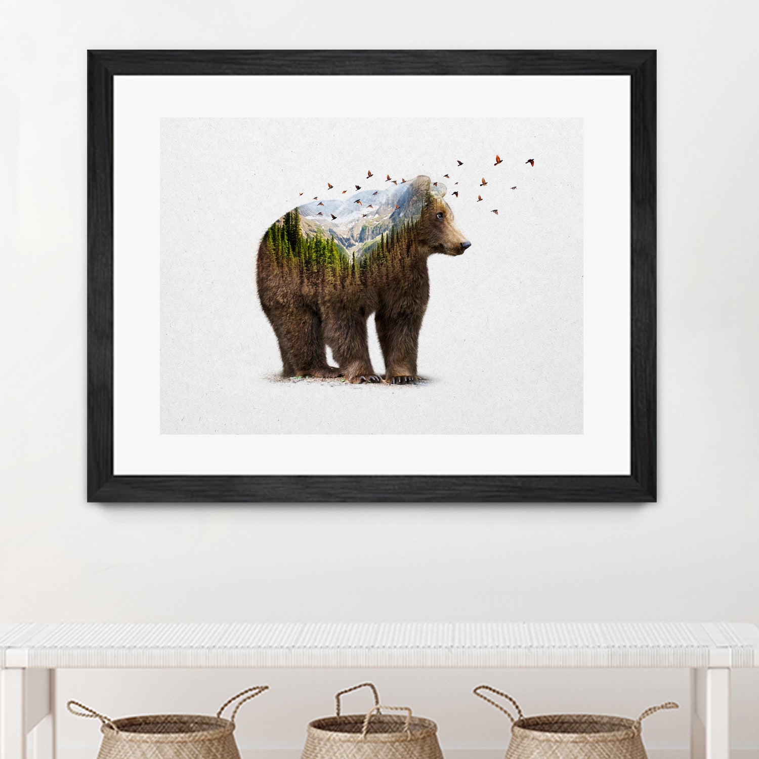 Wild I Shall Stay | Bear by Soaring Anchor on GIANT ART - brown photo manipulation