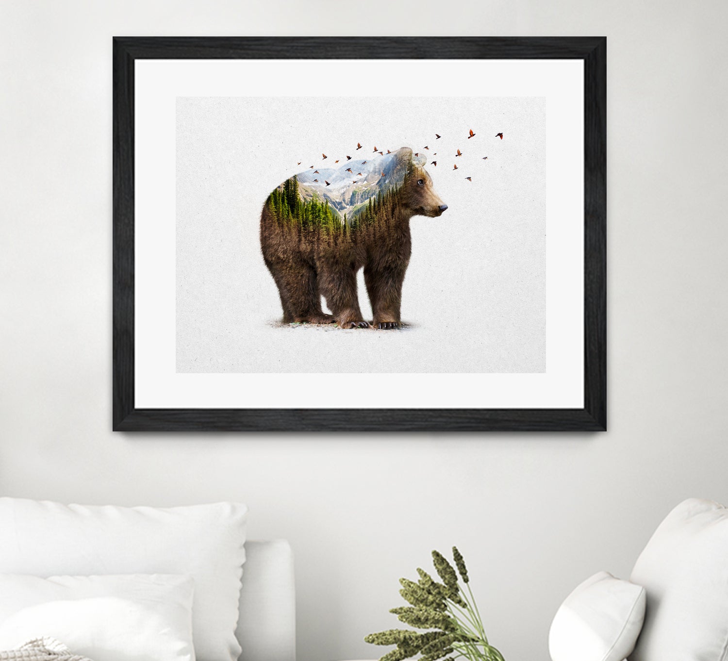 Wild I Shall Stay | Bear by Soaring Anchor on GIANT ART - brown photo manipulation