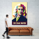 Sir Isaac Newton In Pop Art by Ahmad Taufiq on GIANT ART - white photo illustration