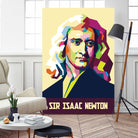 Sir Isaac Newton In Pop Art by Ahmad Taufiq on GIANT ART - white photo illustration