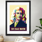 Sir Isaac Newton In Pop Art by Ahmad Taufiq on GIANT ART - white photo illustration