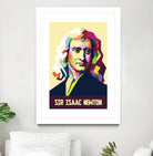 Sir Isaac Newton In Pop Art by Ahmad Taufiq on GIANT ART - white photo illustration