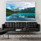 The Mountains and Blue Water by Petra Lang on GIANT ART - blue photo illustration