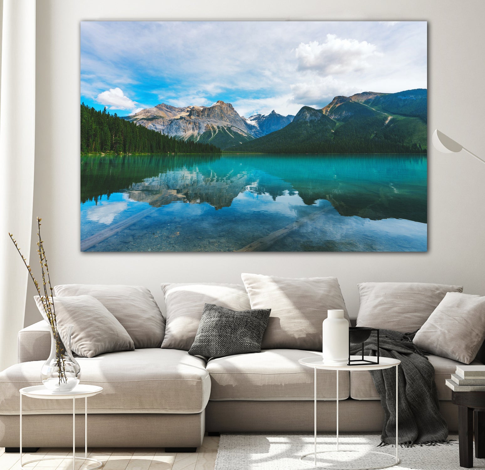 The Mountains and Blue Water by Petra Lang on GIANT ART - blue photo illustration