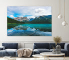 The Mountains and Blue Water by Petra Lang on GIANT ART - blue photo illustration