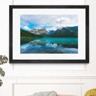 The Mountains and Blue Water by Petra Lang on GIANT ART - blue photo illustration