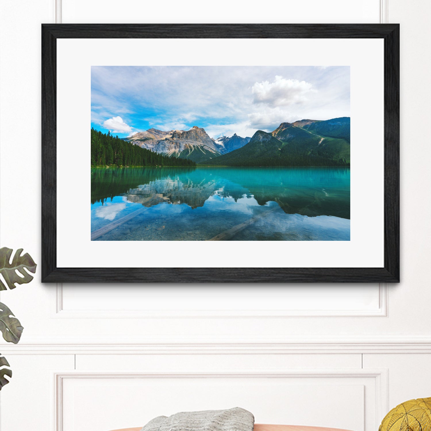 The Mountains and Blue Water by Petra Lang on GIANT ART - blue photo illustration