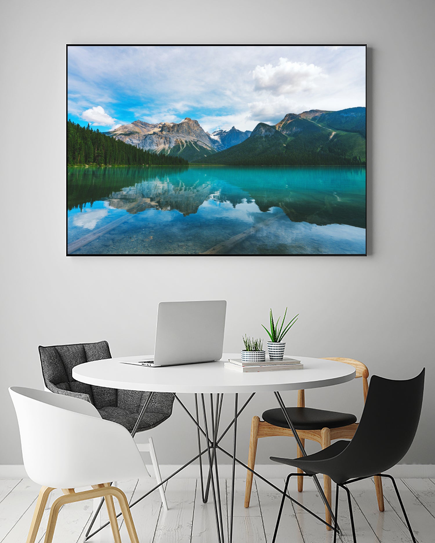 The Mountains and Blue Water by Petra Lang on GIANT ART - blue photo illustration