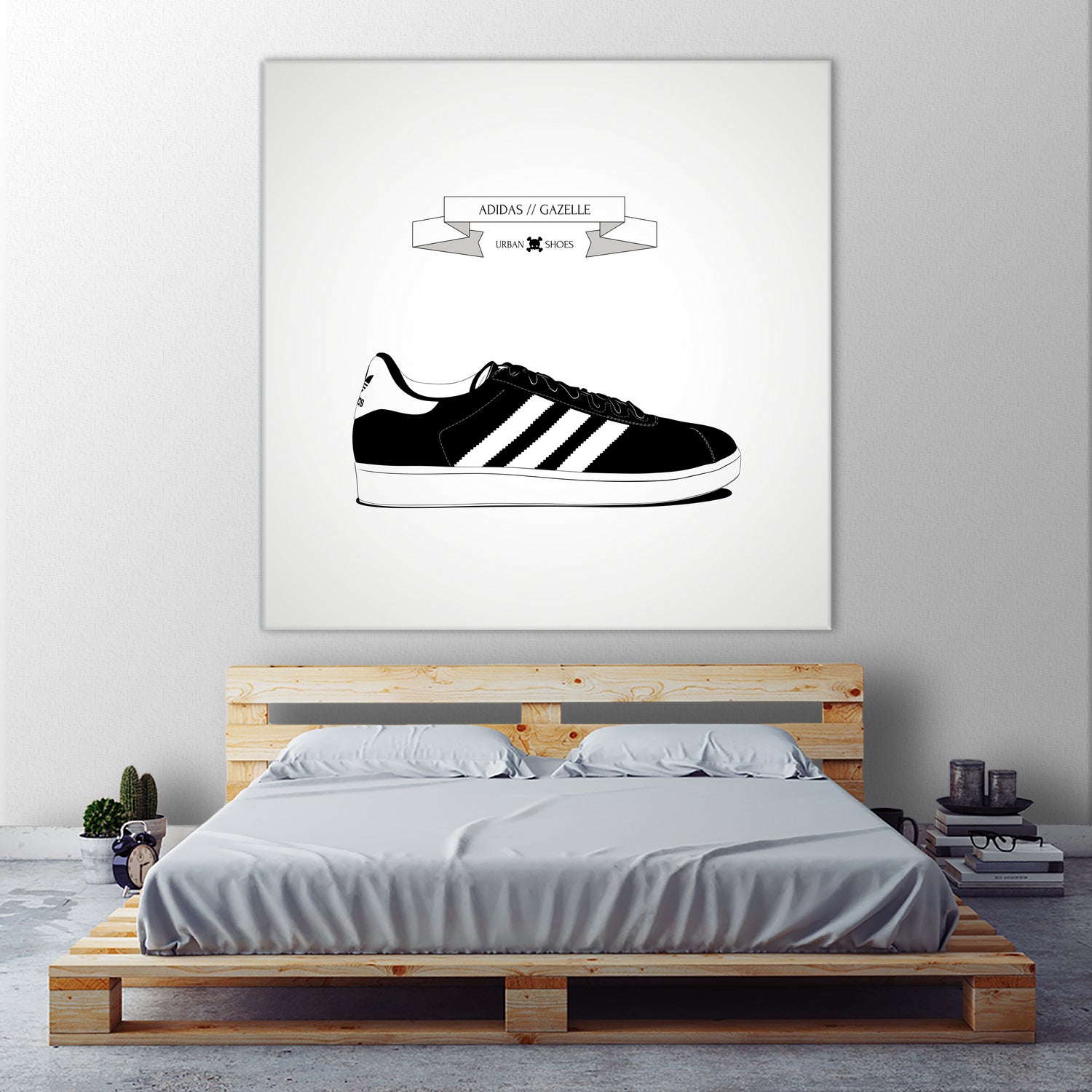 Urban Shoes / Adidas by Alejandro Garcia on GIANT ART - gray photo illustration