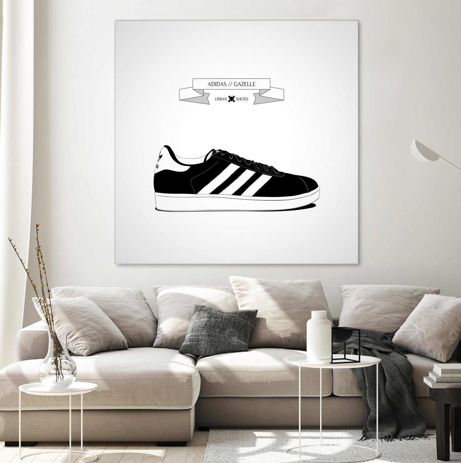 Urban Shoes / Adidas by Alejandro Garcia on GIANT ART - gray photo illustration