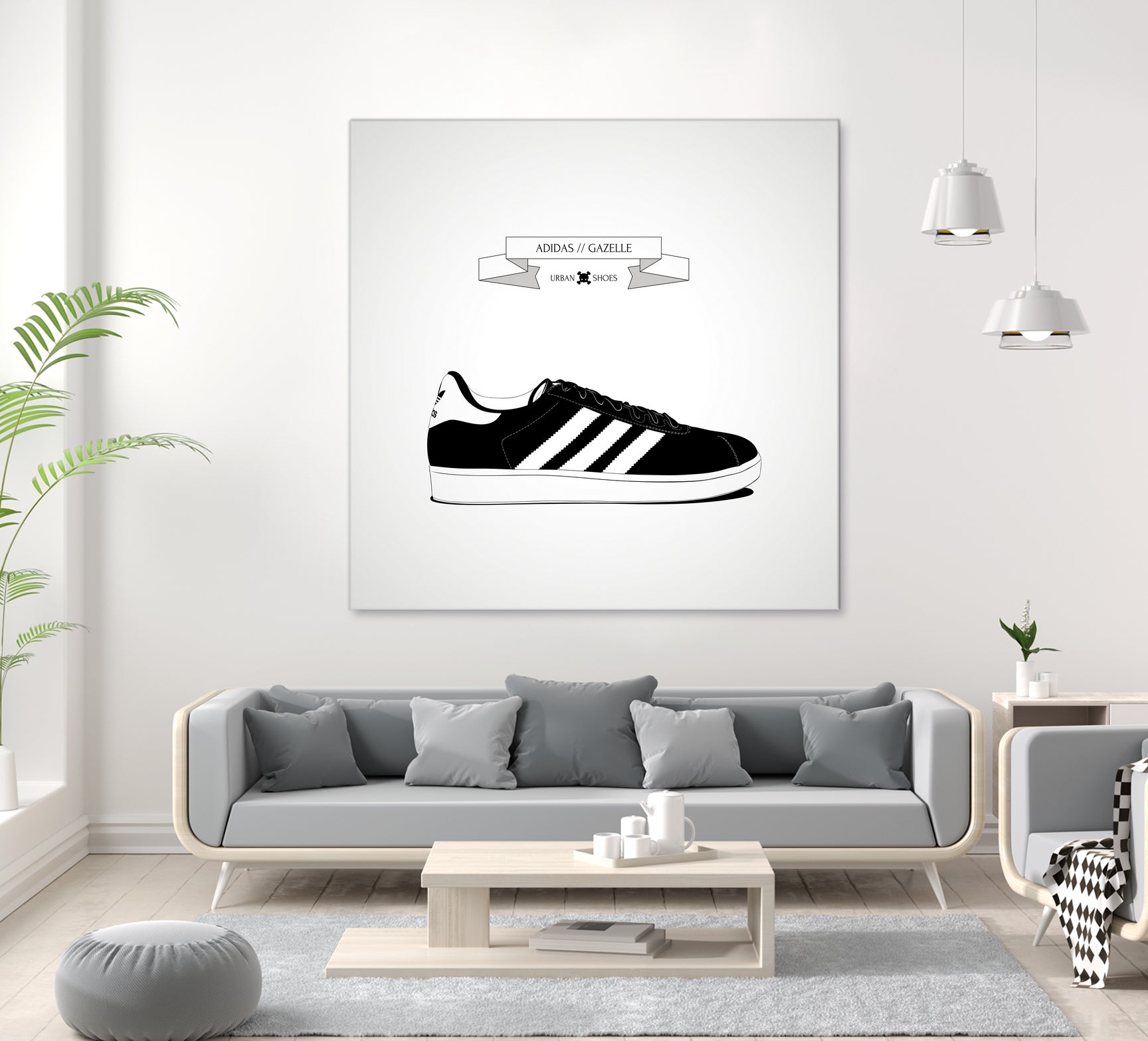 Urban Shoes / Adidas by Alejandro Garcia on GIANT ART - gray photo illustration