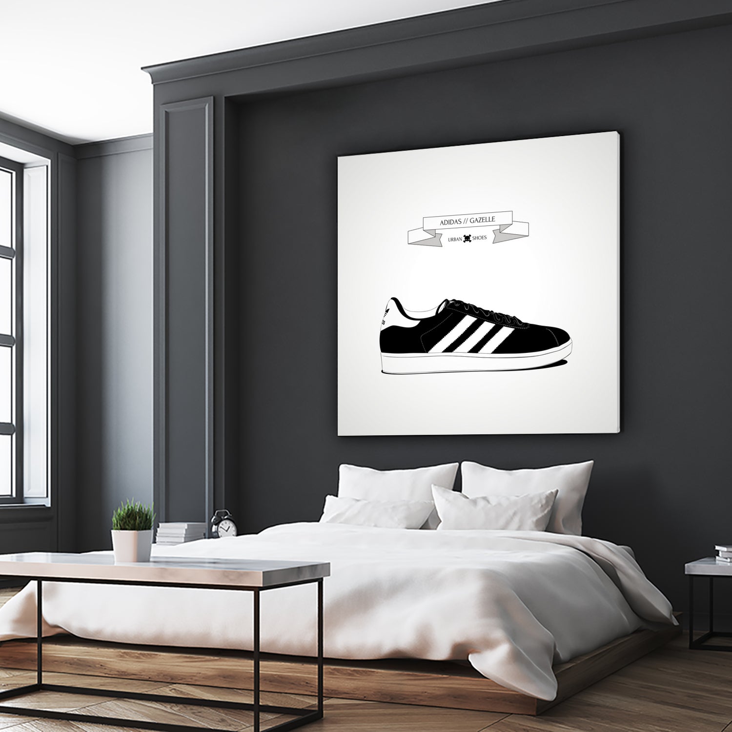 Urban Shoes / Adidas by Alejandro Garcia on GIANT ART - gray photo illustration