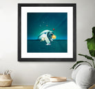 Astronaut Billards by Romina Lutz on GIANT ART - green digital painting