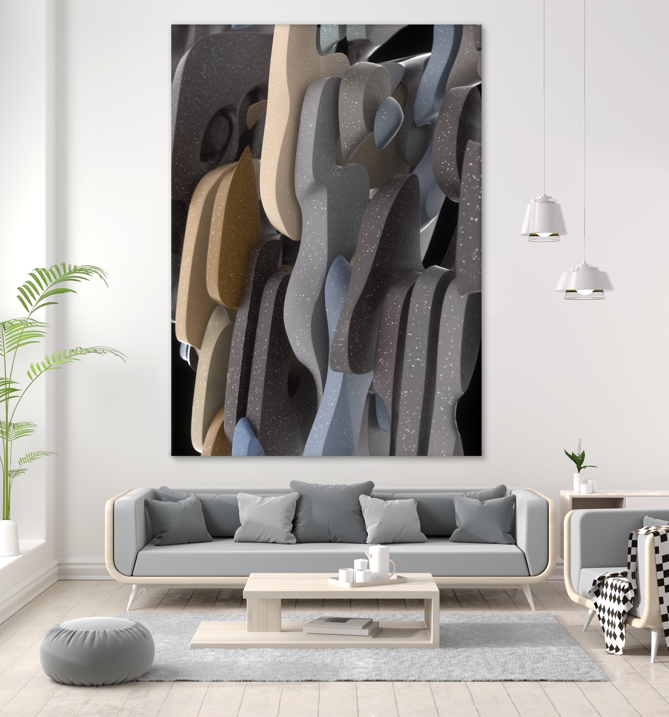 Adeline by Danny Jardim on GIANT ART - gray digital painting