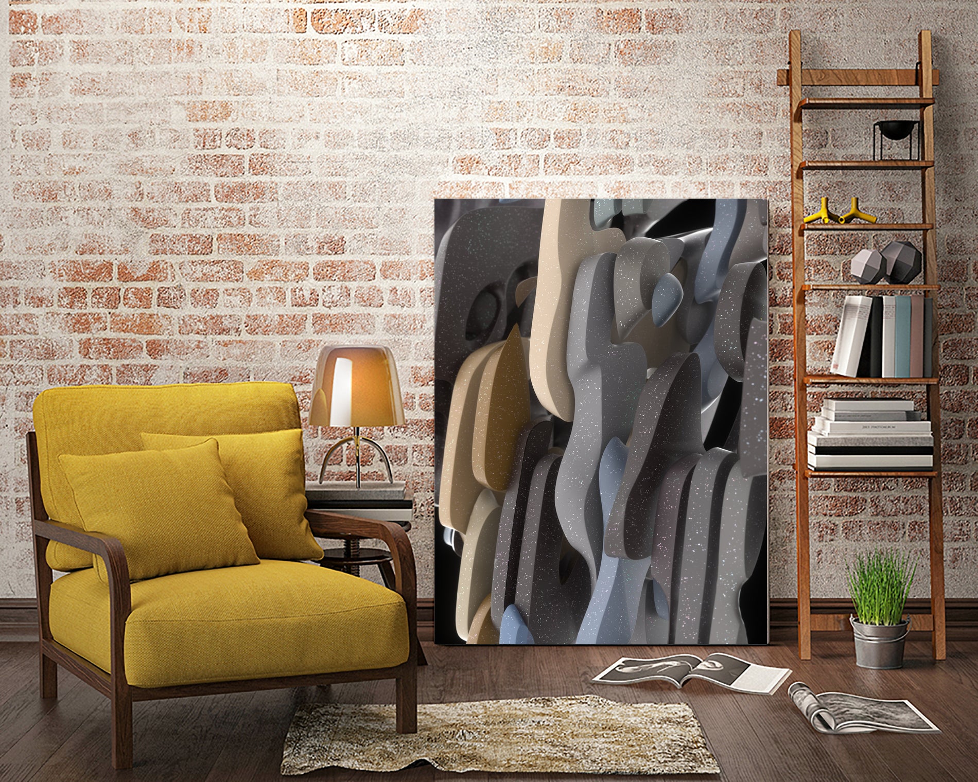 Adeline by Danny Jardim on GIANT ART - gray digital painting