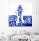 Nereid-XI by Stevyn Llewellyn on GIANT ART - blue mixed media