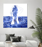 Nereid-XI by Stevyn Llewellyn on GIANT ART - blue mixed media