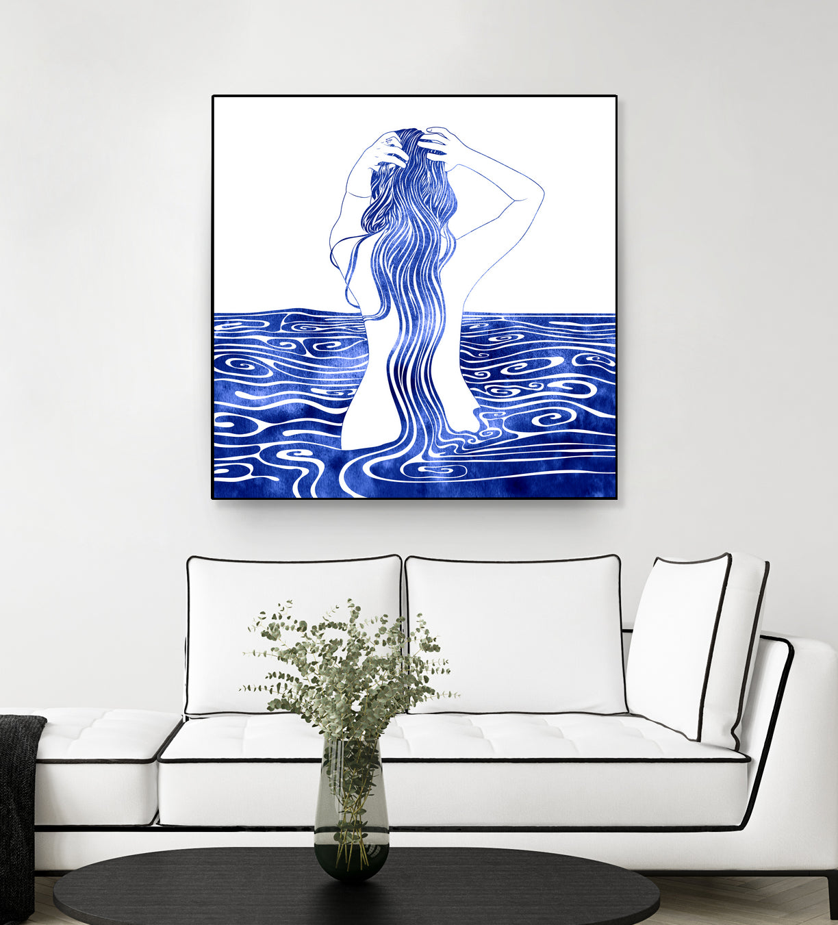 Nereid-XI by Stevyn Llewellyn on GIANT ART - blue mixed media