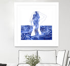 Nereid-XI by Stevyn Llewellyn on GIANT ART - blue mixed media