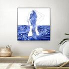 Nereid-XI by Stevyn Llewellyn on GIANT ART - blue mixed media