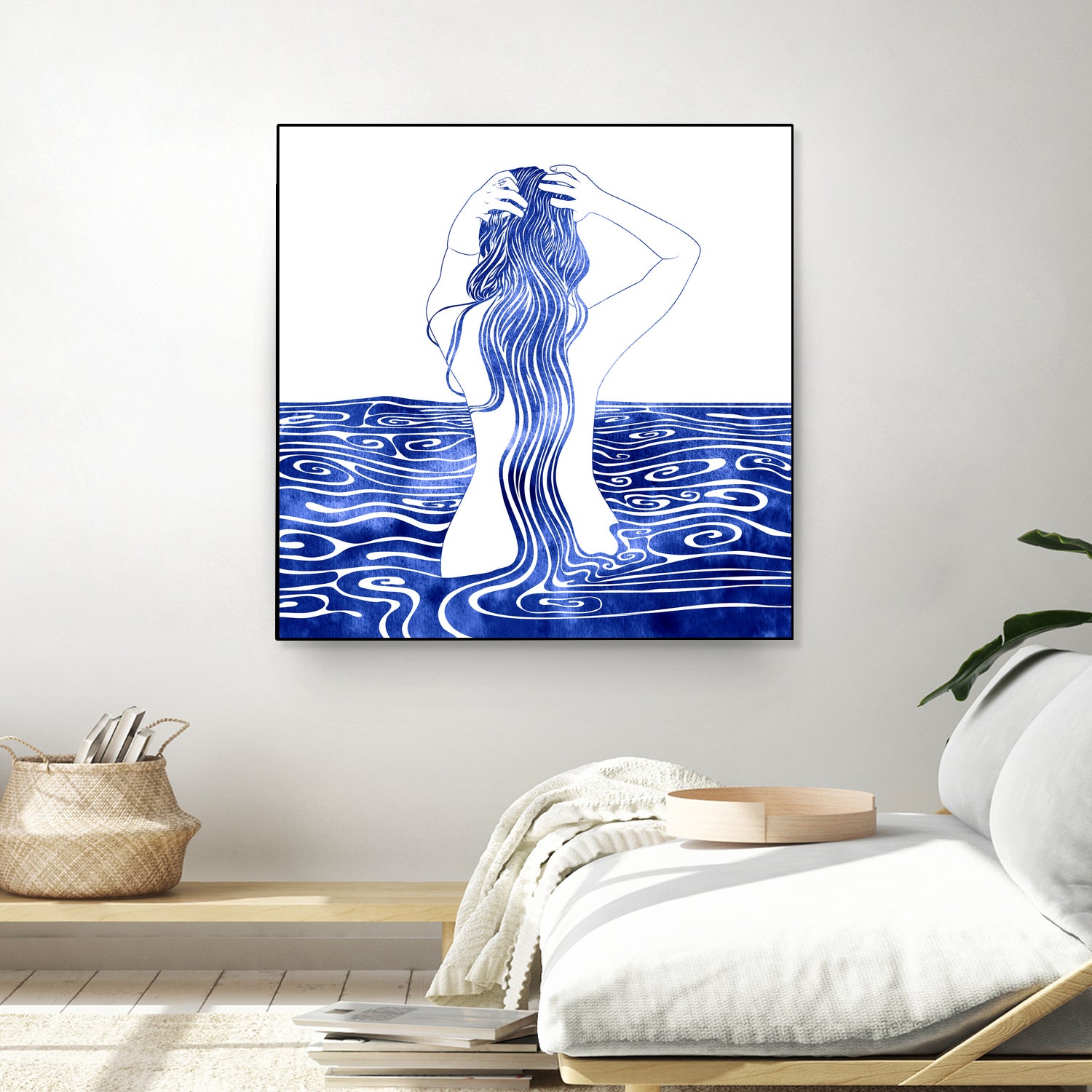 Nereid-XI by Stevyn Llewellyn on GIANT ART - blue mixed media