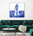 Nereid-XI by Stevyn Llewellyn on GIANT ART - blue mixed media