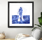 Nereid-XI by Stevyn Llewellyn on GIANT ART - blue mixed media