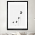 Palm Trees Monochrome by Justinas Jokubauskas on GIANT ART - black digital painting