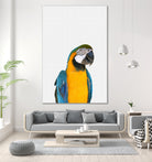 Macaw Parrot by Justinas Jokubauskas on GIANT ART - yellow photo manipulation