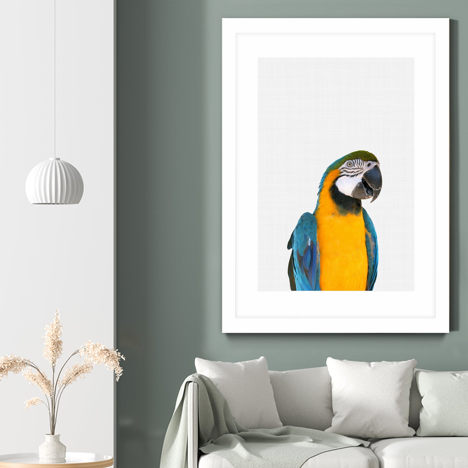 Macaw Parrot by Justinas Jokubauskas on GIANT ART - yellow photo manipulation