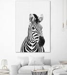 Zebra Portrait by Justinas Jokubauskas on GIANT ART - black photo manipulation