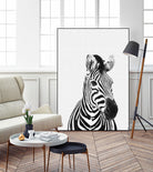 Zebra Portrait by Justinas Jokubauskas on GIANT ART - black photo manipulation