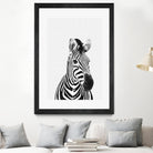 Zebra Portrait by Justinas Jokubauskas on GIANT ART - black photo manipulation