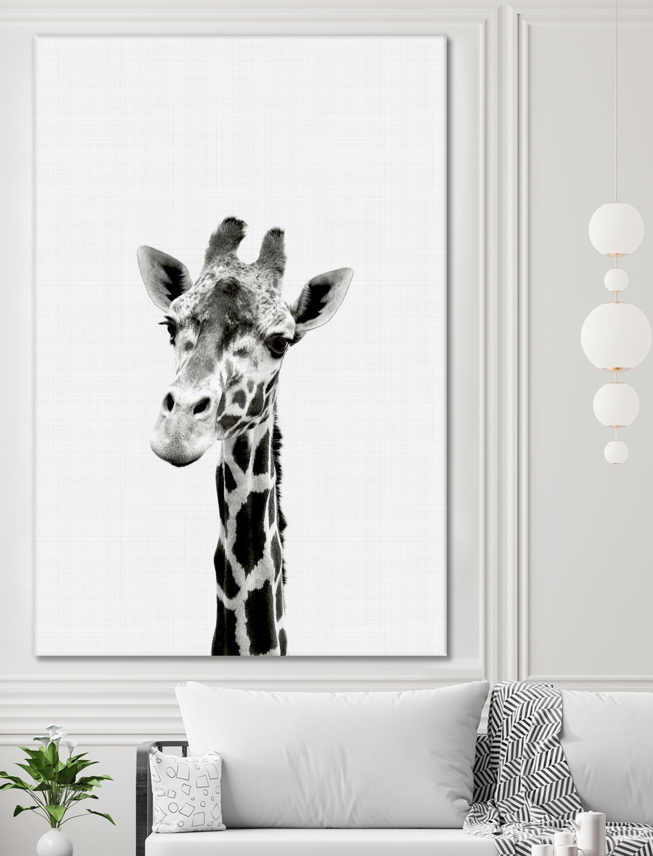 Giraffe Portrait by Justinas Jokubauskas on GIANT ART - black photo manipulation